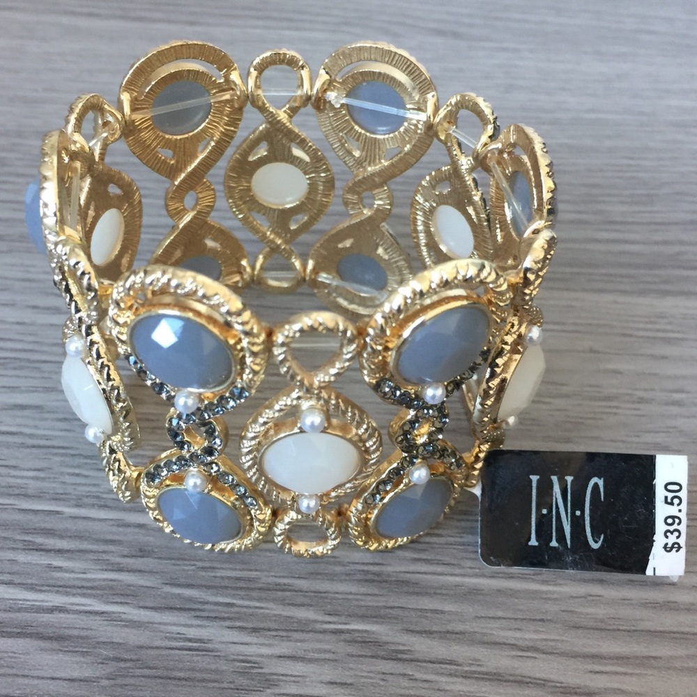 INC Stretchable Wide Bracelet - Picture 4 of 8